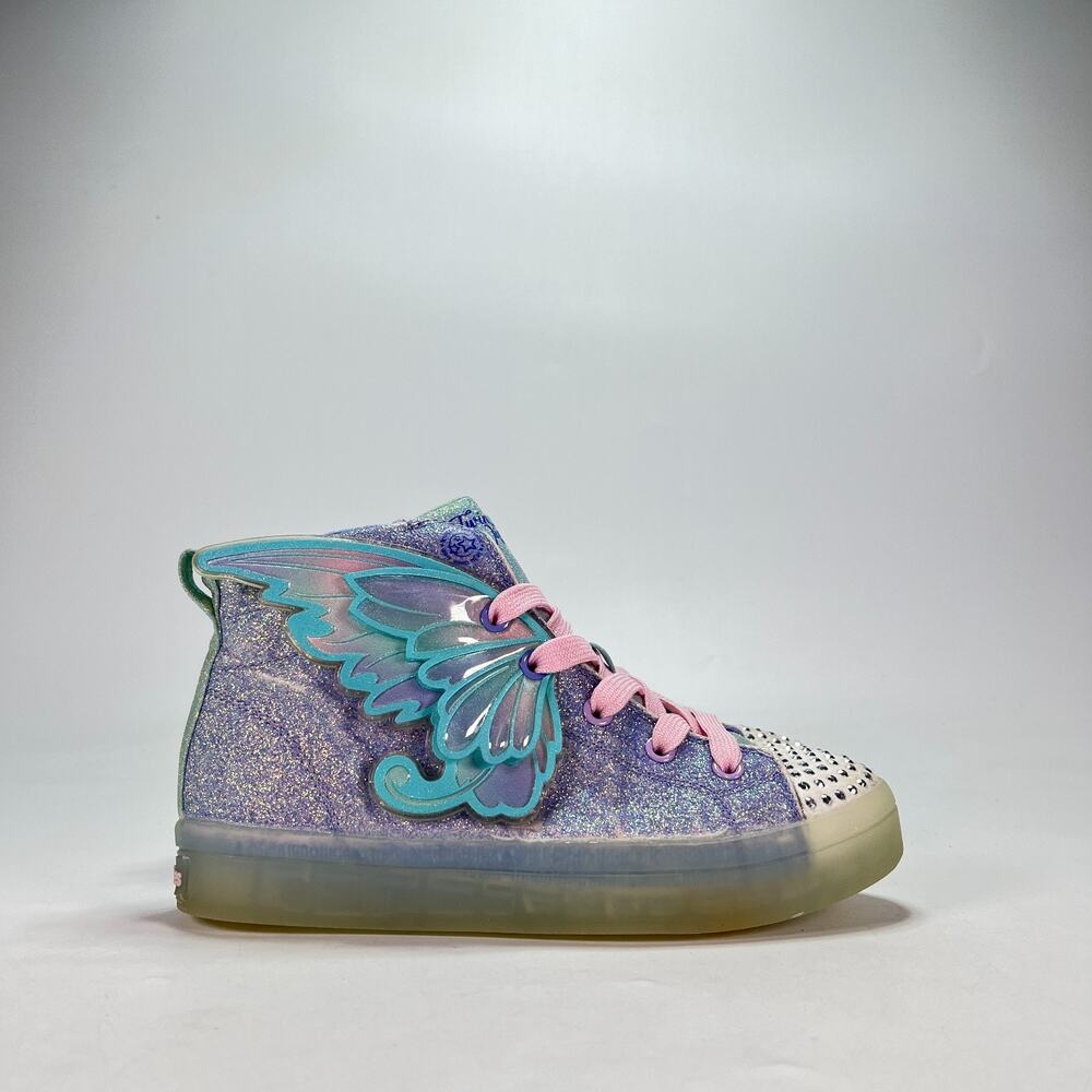 Skechers Twinkle Toes Twi-Lites 2.0 Light Blue Mint Sneakers 314350L Youth Sz 3